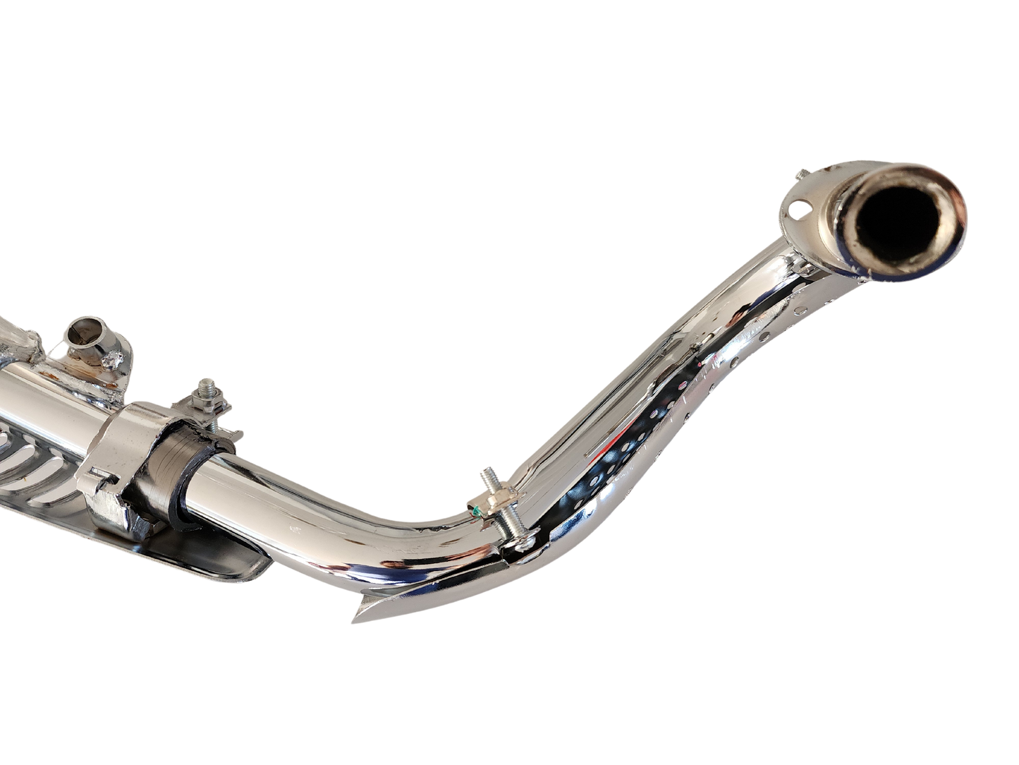 Pot d'échappement chromé pour HONDA CT70 K0 et CT70H HK0 - Dustin CT Mini Moto