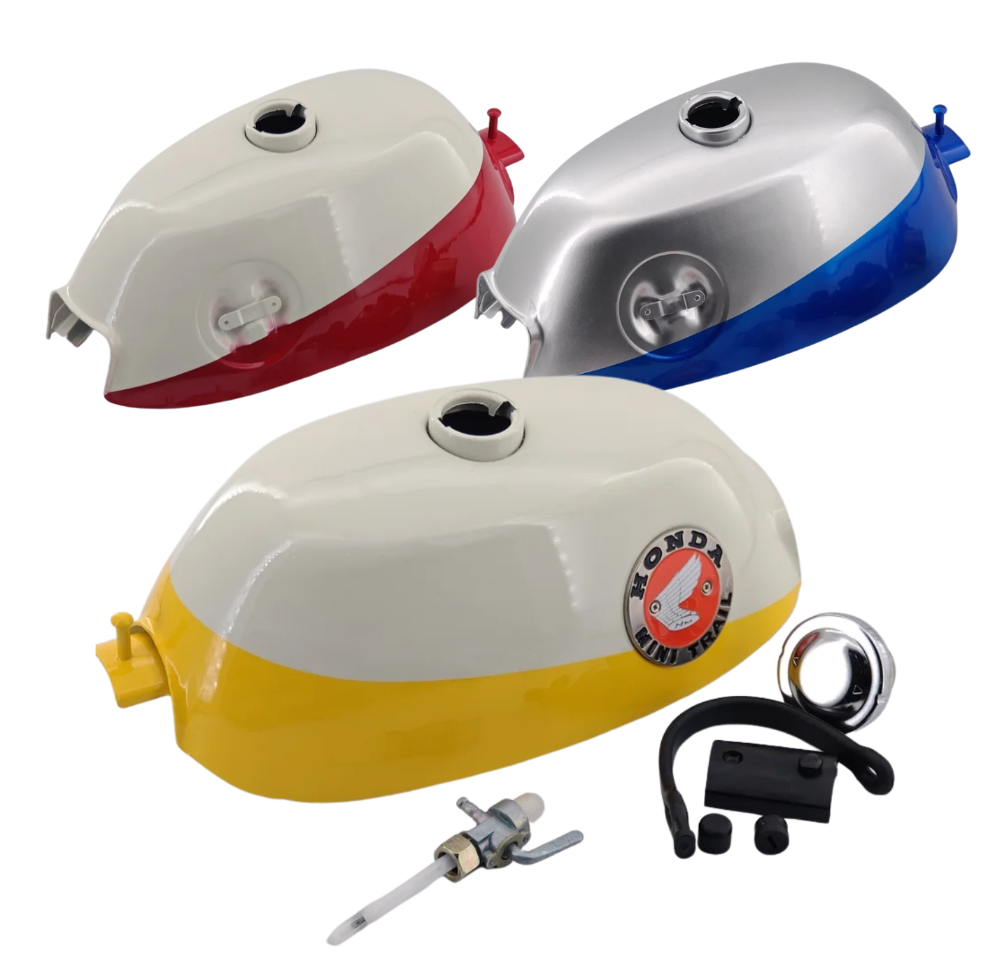RÉSERVOIR À ESSENCE HONDA Z50-Fuel Tank for Honda Z50A K0-K1 (1968-1970) - Dustin CT Mini Moto