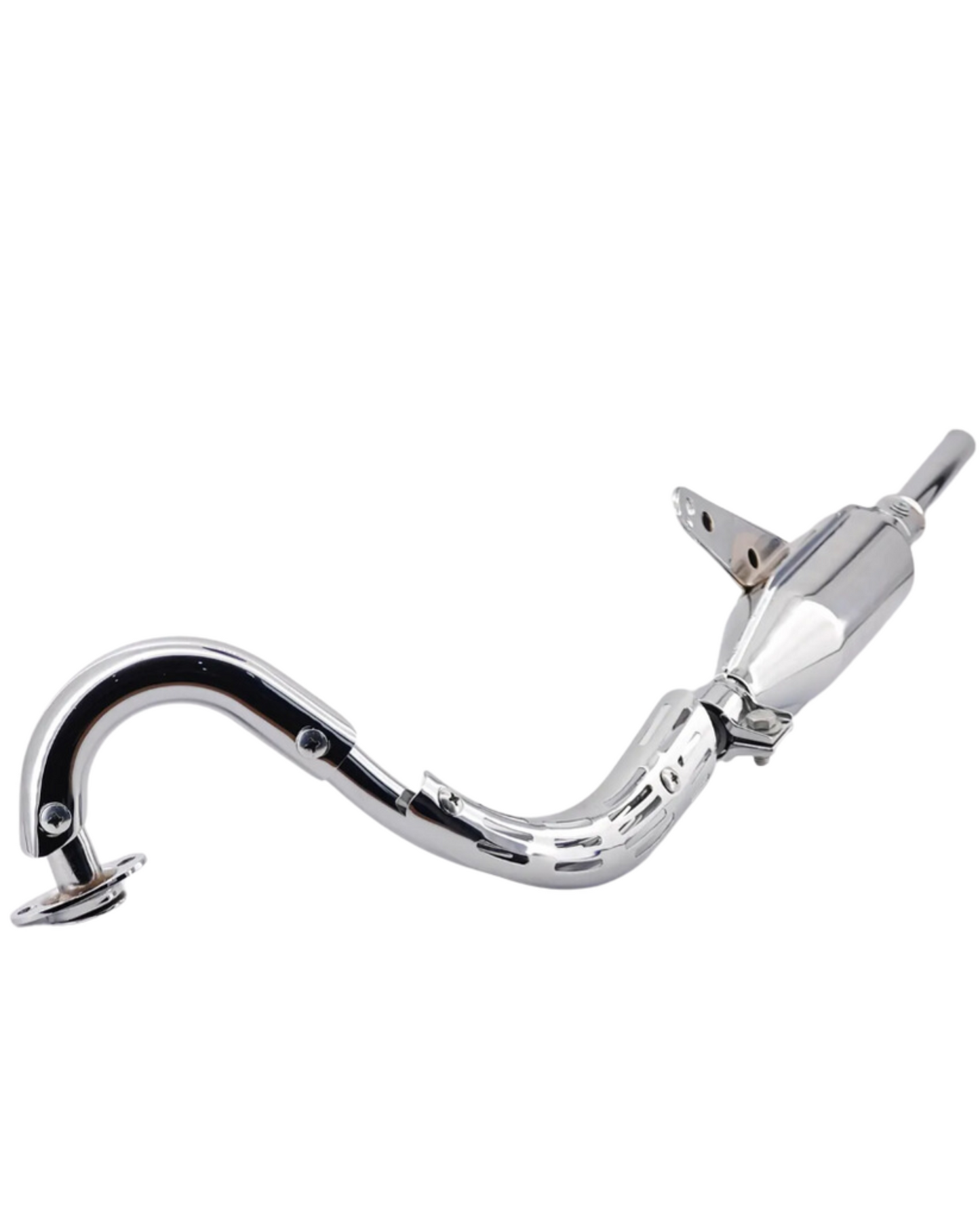 Pot d'échappement chromé pour Honda Z50A K1-K2 (1969-1971) - Dustin CT Mini Moto
