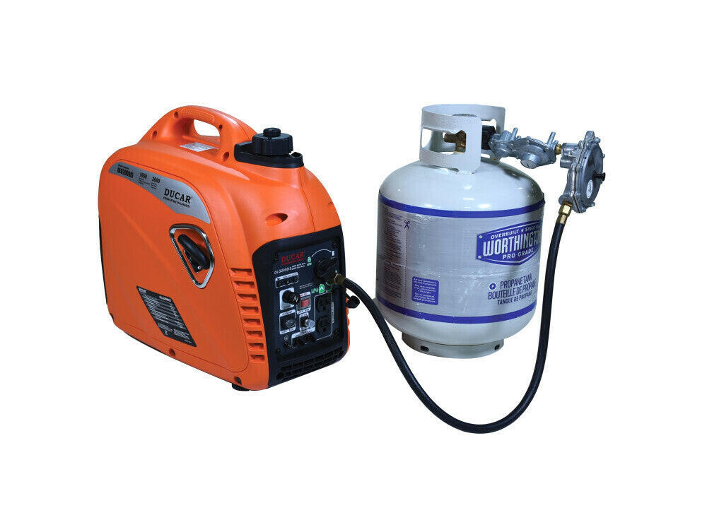 Génératrice silencieuse 2000W (Dual Fuel: Propane et essence) - Dustin CT Mini Moto