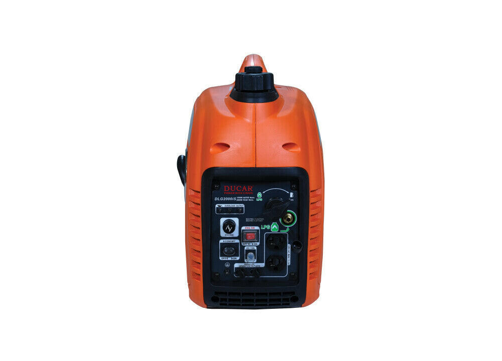 Génératrice silencieuse 2000W (Dual Fuel: Propane et essence) - Dustin CT Mini Moto