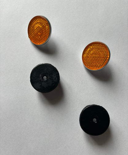 Paire de petits réflecteurs pour CT70 (Reproduction) - Dustin CT Mini Moto